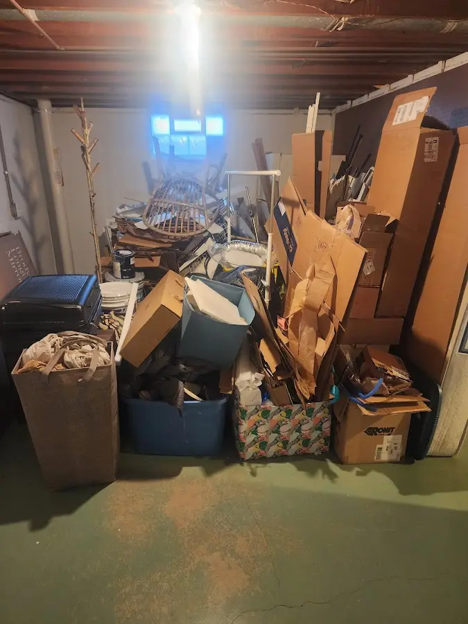 Roll-off dumpster container at job site for 15 Yard Dumpster Rental in Washington